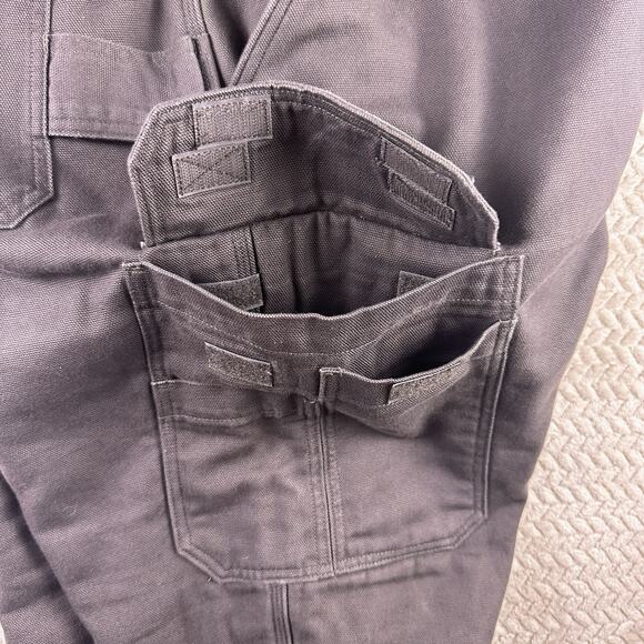 Duluth Trading Co. Men's Carpenter Outdoors 44x30 Heavy Fleece Lined Pants Gray - Picture 10 of 16